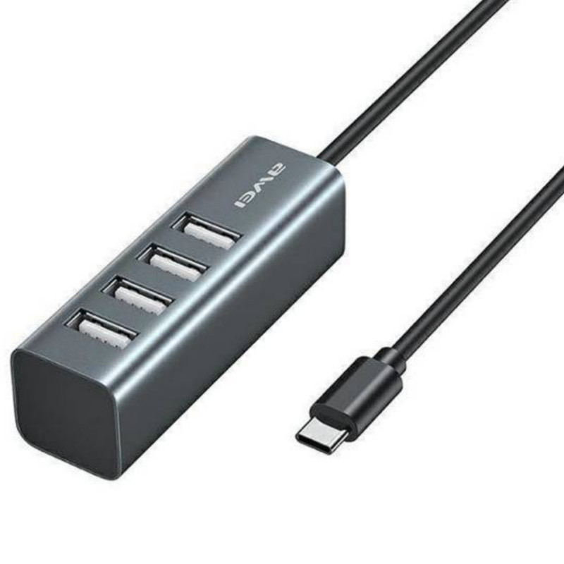هاب 4 پورت USB-C اوی مدل Awei CL-122T