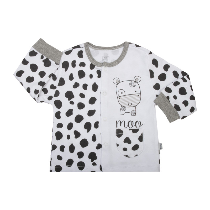 شومیز آستین بلند نوزادی آدمک مدل مومو