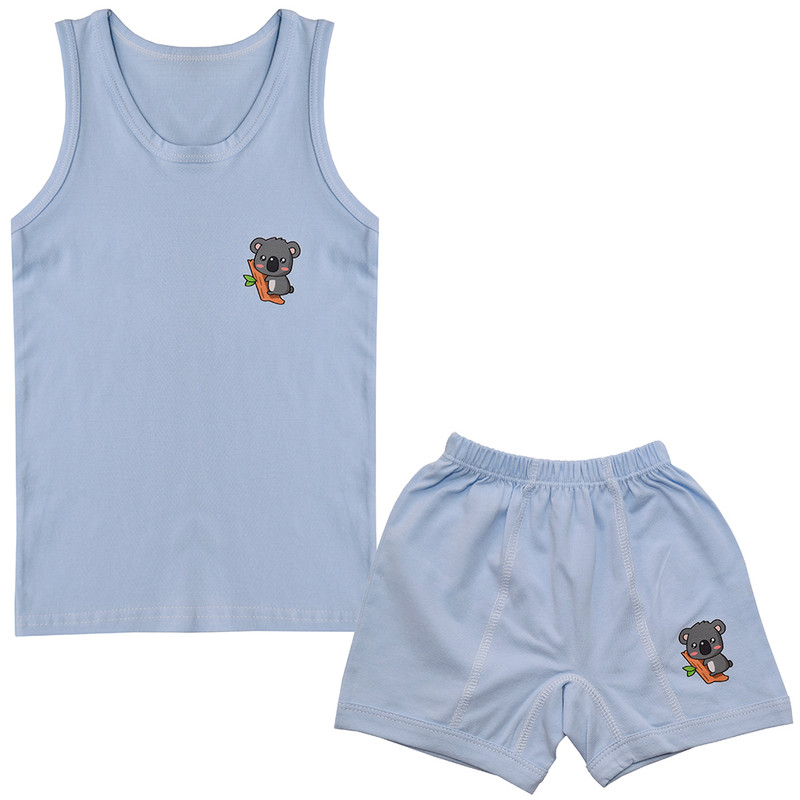 خرید و قیمت ست شورت و زیرپوش پسرانه دلنار گالری مدل کوالا تمام پنبه