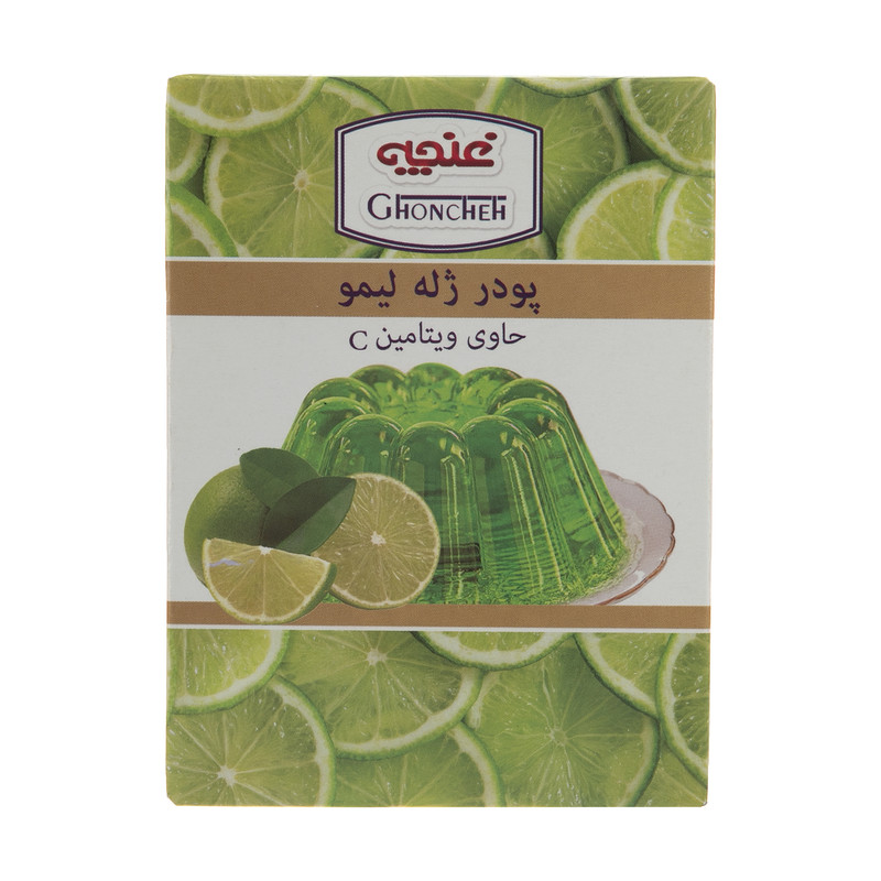 خرید و قیمت پودر ژله غنچه پرور با طعم لیمو - 100 گرم