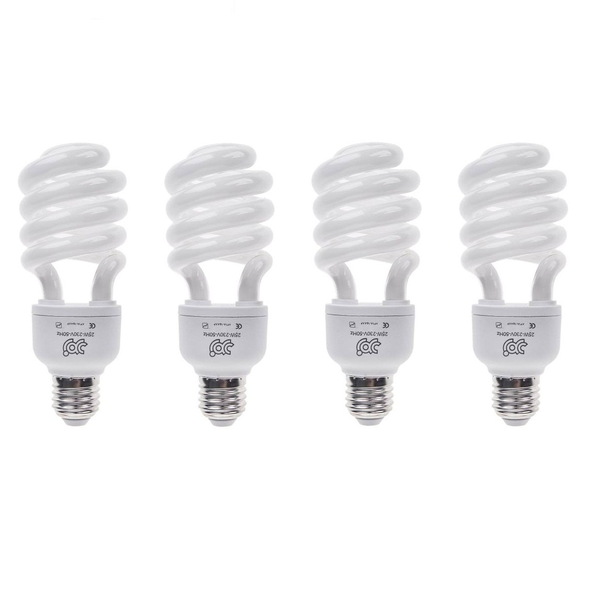 لامپ کم مصرف 25 وات زمرد مدل ka25 پایه E27 بسته 4 عددی