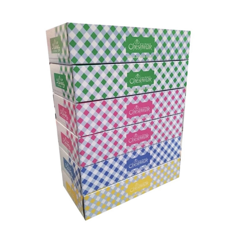 دستمال کاغذی 200 برگ چشمک مدل life بسته 6 عددی