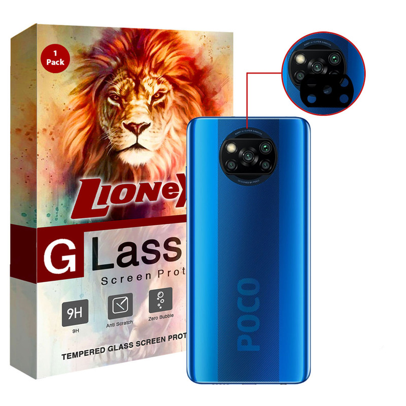 محافظ لنز دوربین سرامیکی لایونکس مدل LBL مناسب برای گوشی موبایل شیائومی Poco X3 NFC