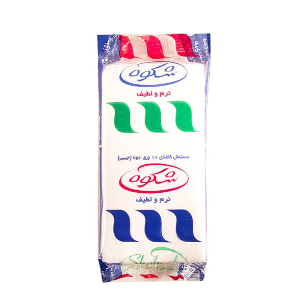 دستمال کاغذی شکوه مدل جیبی بسته 24 عددی