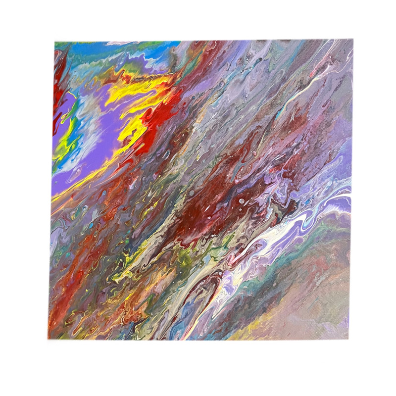 تابلو نقاشي اكريلیک مدل ابر و باد