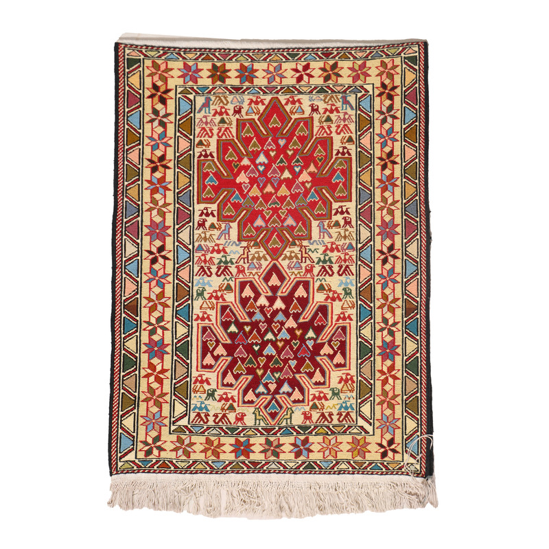 گلیم دستبافت مدل ورنی کد 40201229