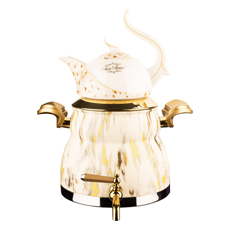 خرید و قیمت ست کتری و قوری کروپ ست مدل ماربل 1221