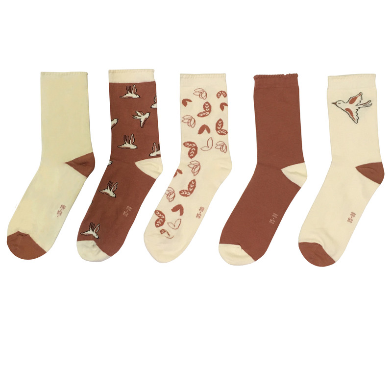 جوراب دخترانه پیپرتس مدل 673 مجموعه 5 عددی