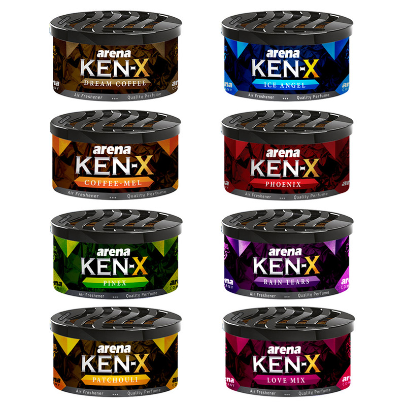 خوشبو کننده خودرو آرنا مدل کن ایکس مجموعه 8 عددی