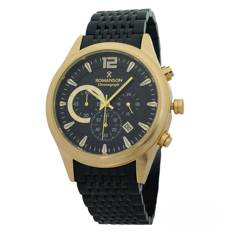 ساعت مچی عقربهای مردانه رومانسون مدل سه موتور فعال کرنوگراف کد 2093BGB