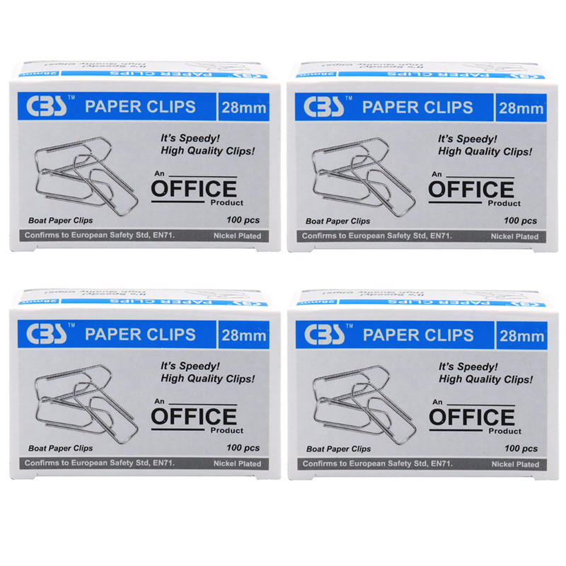 خرید و قیمت گیره کاغذ سی بی اس مدل JM128 بسته 400 عددی