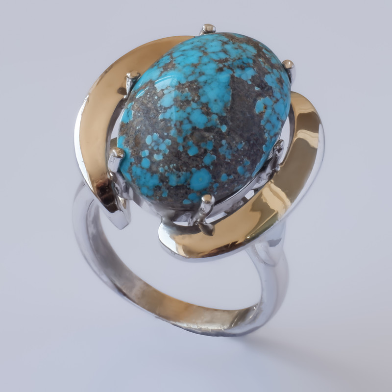 خرید و قیمت انگشتر نقره زنانه مدل فیروزه کد S1