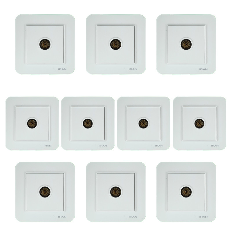 خرید و قیمت پریز آنتن ایران الکتریک مدل ارس بسته 10 عددی