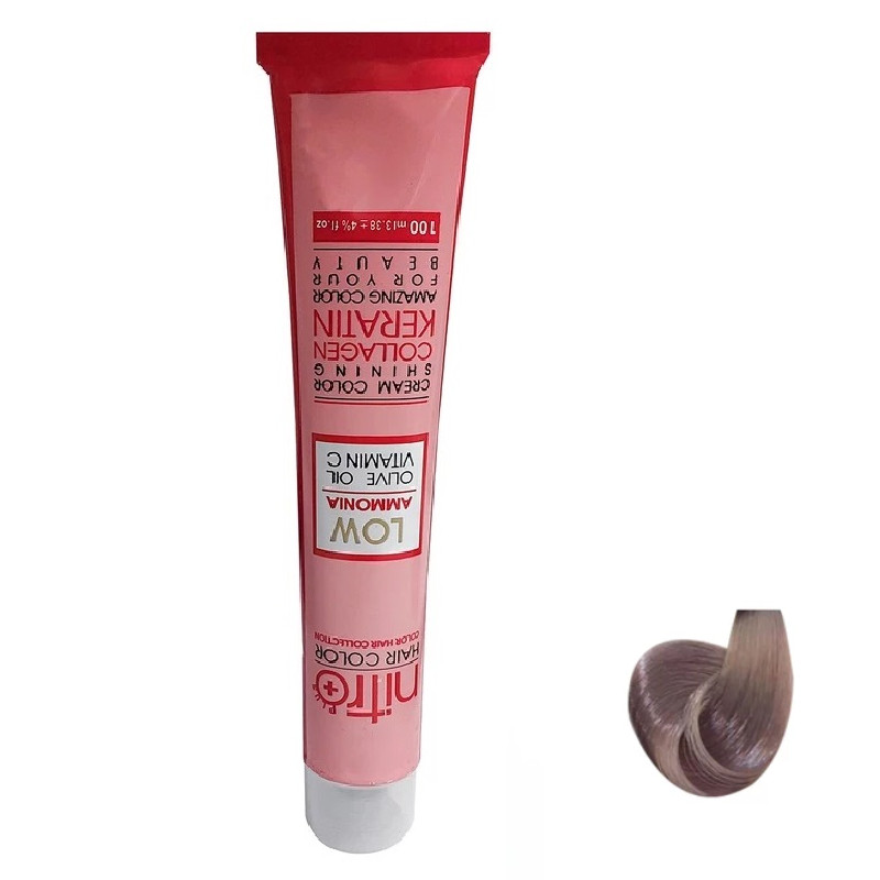 رنگ مو نیترو پلاس مدل Keratine شماره 6.2 حجم 100 میلی لیتر بلوند دودی تیره