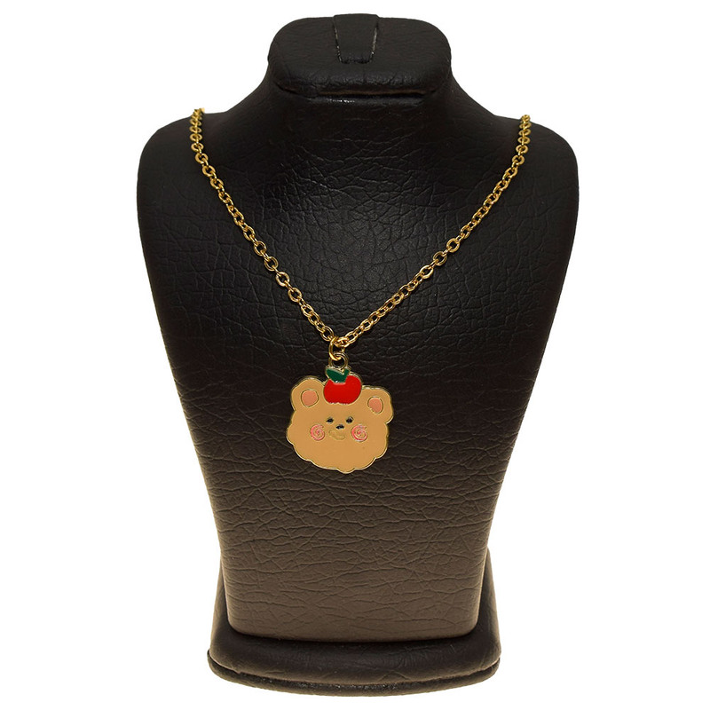 گردنبند دخترانه دلنار گالری مدل تدی شکمو