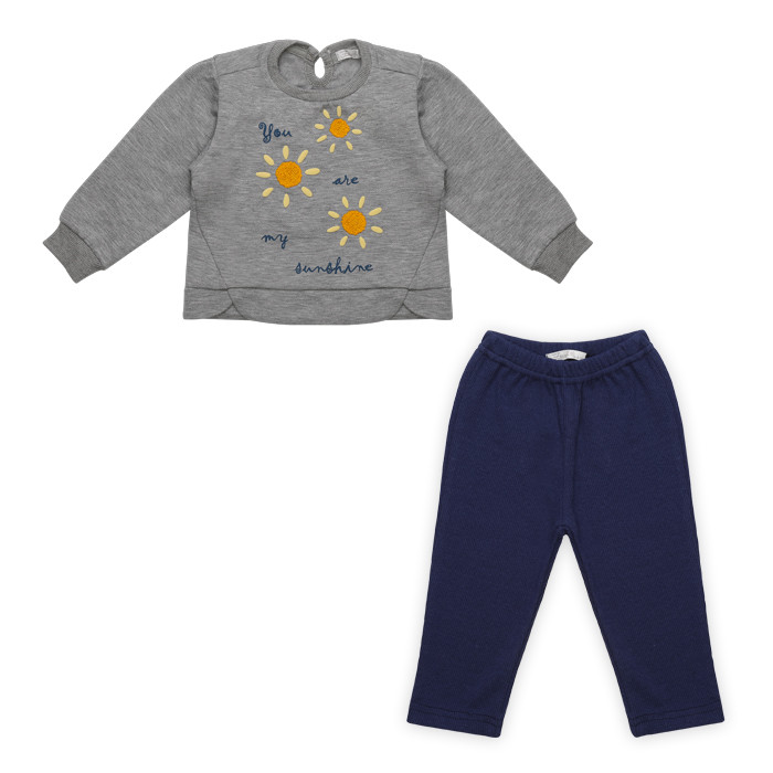 ست سویشرت و شلوار دخترانه فیورلا مدل خورشید کد 23520