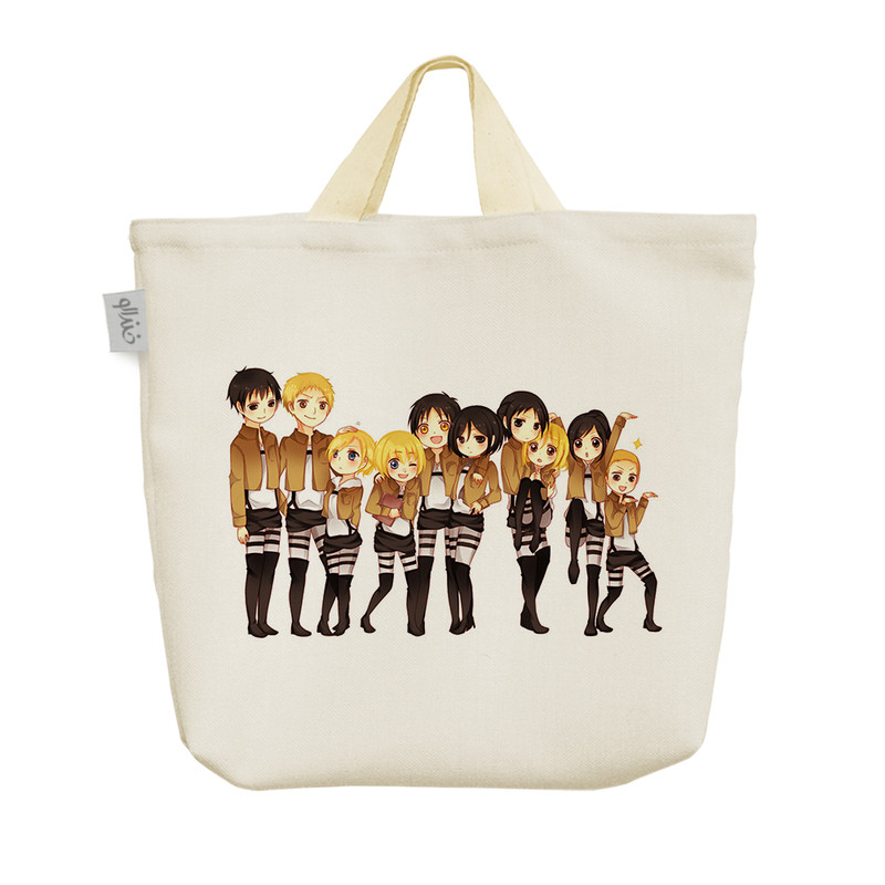 ساک خرید خندالو مدل انیمه اتک ان تایتان کد 1490