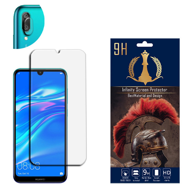 محافظ لنز دوربین اینفینیتی مدل PRO MAX مناسب برای گوشی موبایل هوآوی Y7 2019 به همراه محافظ صفحه نمایش