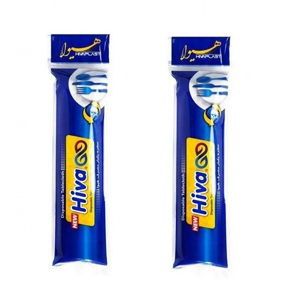 خرید و قیمت سفره یکبارمصرف هیوا مدل اقتصادی طرحدار رول 25 متری بسته 2 عددی