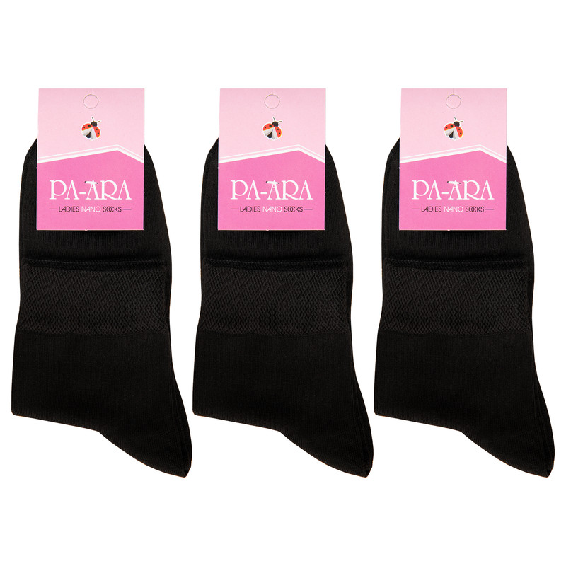 خرید و قیمت جوراب زنانه پاآرا مدل نیم ساق کد PRN01 بسته 3 عددی