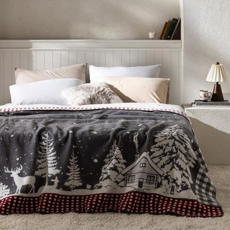 پتو مادام کوکو مدل troyes سایز 220 × 200 سانتی متر