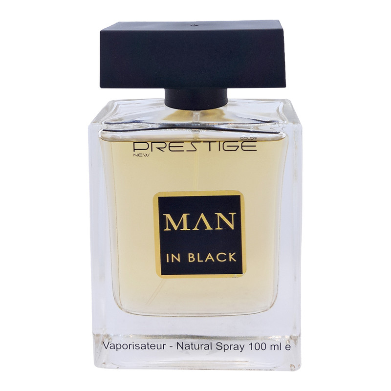 ادوپرفیوم نیو پرستیژ کالر مدل Bvlgari Man In Black حجم 100 میلیلیتر