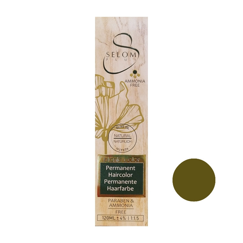 رنگ مو سلوم شماره 7/8 حجم 120 میلی لیتر رنگ بلوند زیتونی متوسط