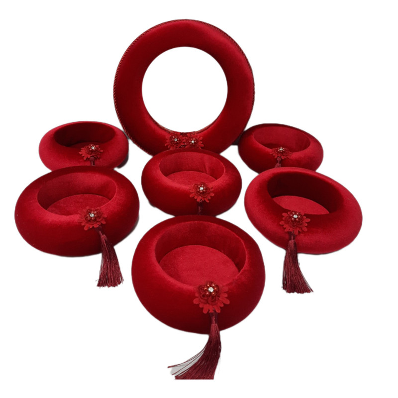 مجموعه ظروف هفت سین 7 پارچه مدل مخمل