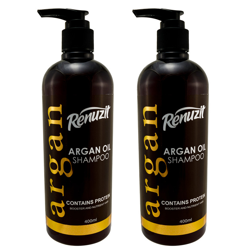 شامپو مو رینو زیت مدل ARGAN OIL حجم 400 میلی لیتر مجموعه 2 عددی