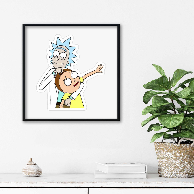 تابلو آتریسا طرح ریک اند مورتی مدل ATr070