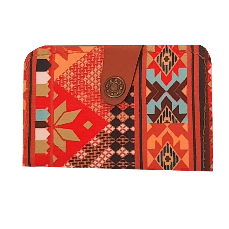 خرید و قیمت جاکارتی زنانه مدل دکمه ای طرح سنتی دور دوخت کد 08