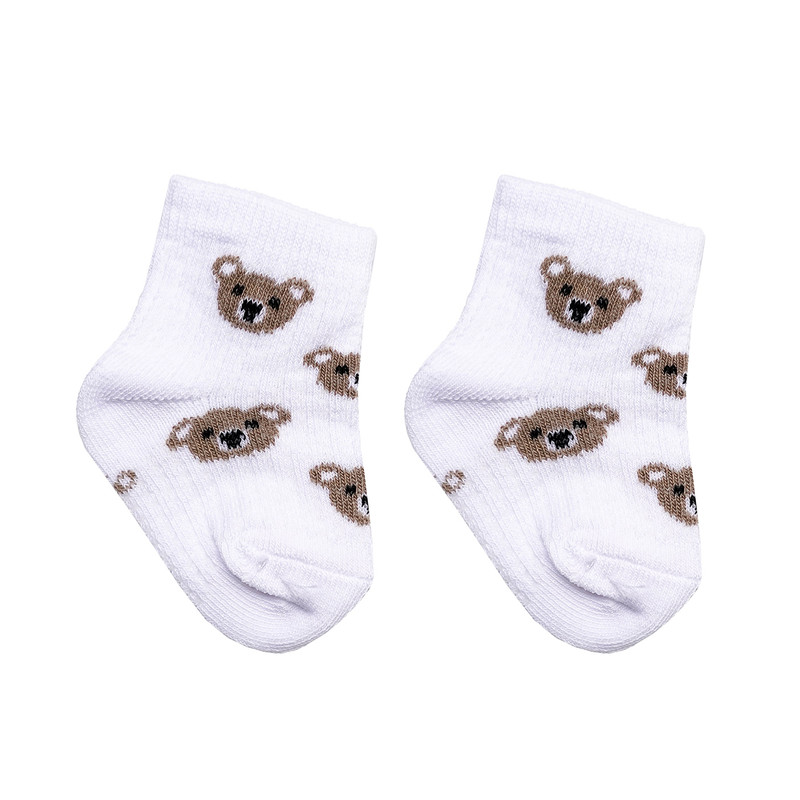 جوراب نوزادی مدل کش ساده کد 0010