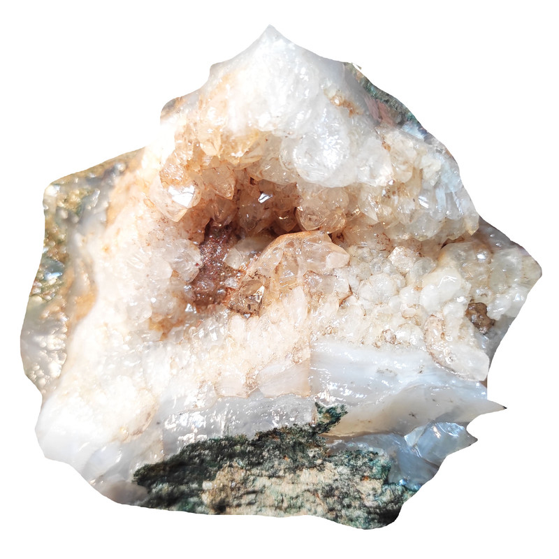 سنگ راف کوارتز بستر عقیق مدل R9023