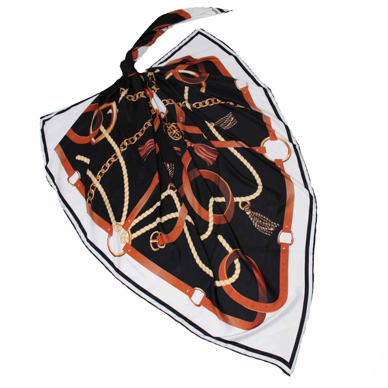 روسری زنانه مدل ابریشم 140 دست دوز کد ana-3030