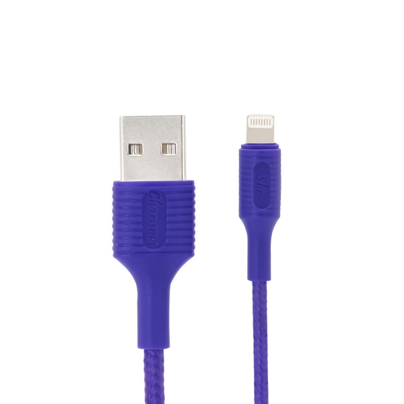 خرید و قیمت کابل تبدیل USB به لایتنینگ شی کریزما مدل SABA طول 1.2 متر