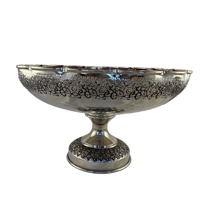 خرید و قیمت میوه خوری قلمزنی مدل گلدار