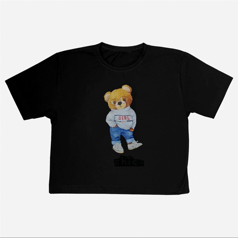 خرید و قیمت کراپتاپ آستین کوتاه زنانه مدل تدی کد 1