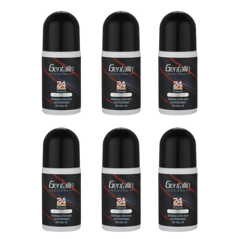 خرید و قیمت رول ضد تعریق جنتالین مدل 212 VIP حجم 70 میلی لیتر بسته 6 عددی