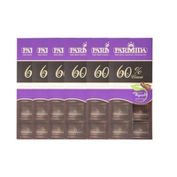 شکلات تلخ 60 درصد پارمیدا - 80 گرم بسته 6 عددی 
