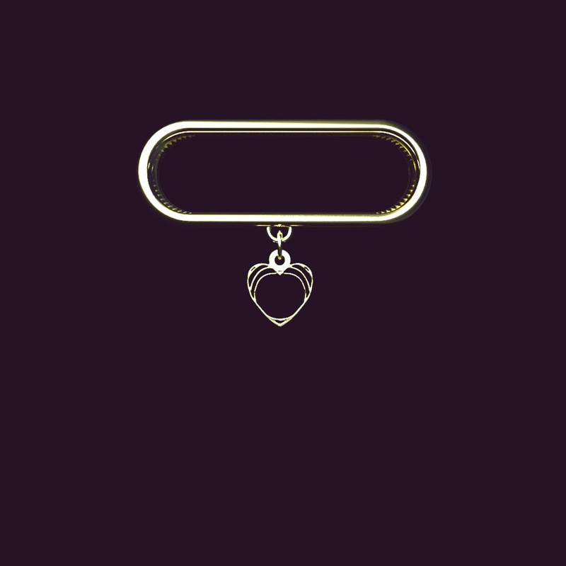 آویز ساعت طلا 18 عیار زنانه مدوپد مدل قلب کد SA1-1276