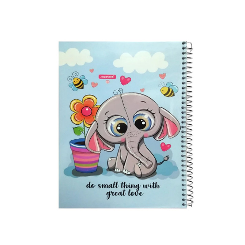 خرید و قیمت دفتر مشق 60 برگ مکث نوت مدل حاشیه دار طرح فیل کد 6363