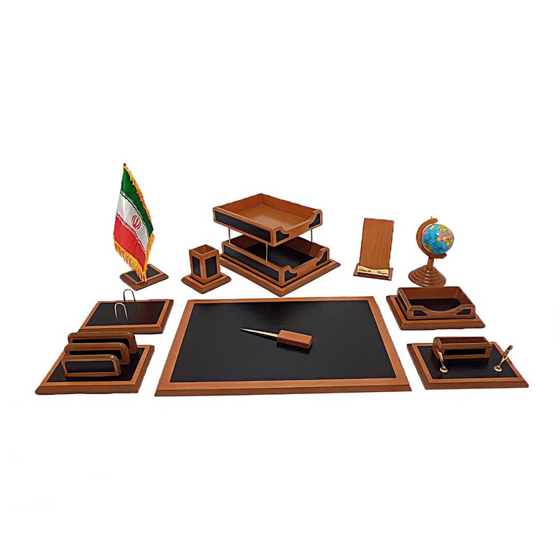 ست لوازم اداری رومیزی منظم مدل 1166 مجموعه 11 عددی
