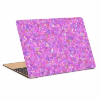 استیکر لپ تاپ طرح mosaic triangles pink کد N-400 مناسب برای لپ تاپ 15.6 اینچ