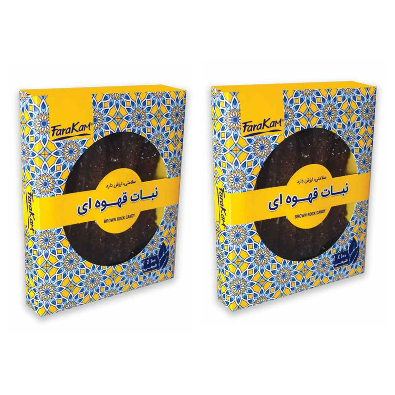 خرید و قیمت نبات قهوه ای فراکام - 250 گرم بسته 2 عددی
