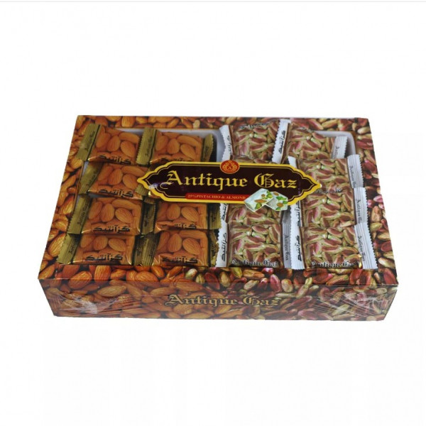 خرید و قیمت گز 25% پسته وبادام آنتیک - 600 گرم