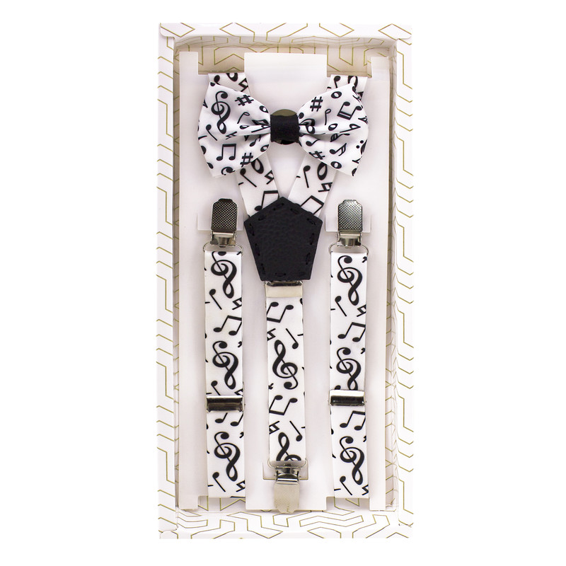 ست ساسبند و پاپیون پسرانه مدل موسیقی کد 104