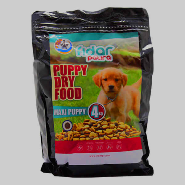 غذای خشک توله سگ نژاد بزرگ فیدار مدل maxi puppy وزن 4 کیلوگرم