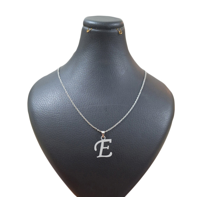 گردنبند نقره زنانه هایکا مدل حرف E کد gn.h 11