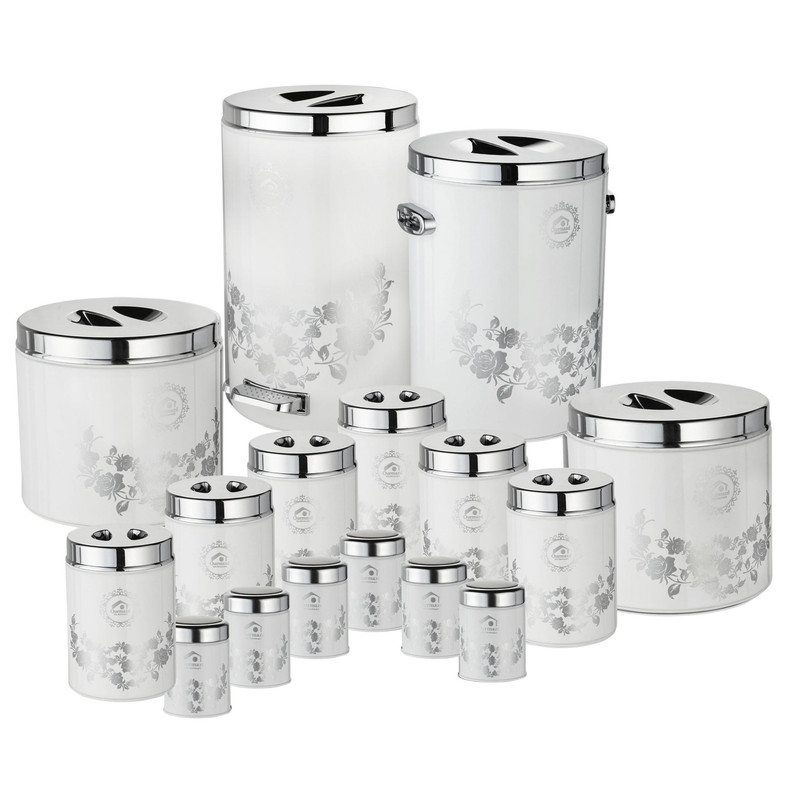 سرویس آشپزخانه 16 پارچه اورمزد مدل گل رز