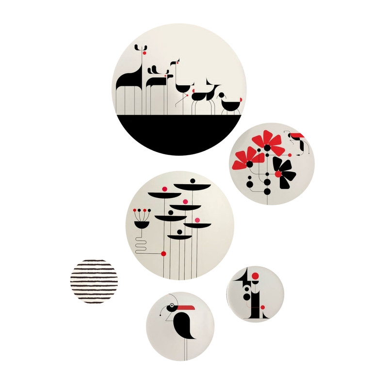 خرید و قیمت بشقاب دیوارکوب سفالی طرح آرت کد 71 مجموعه 6 عددی